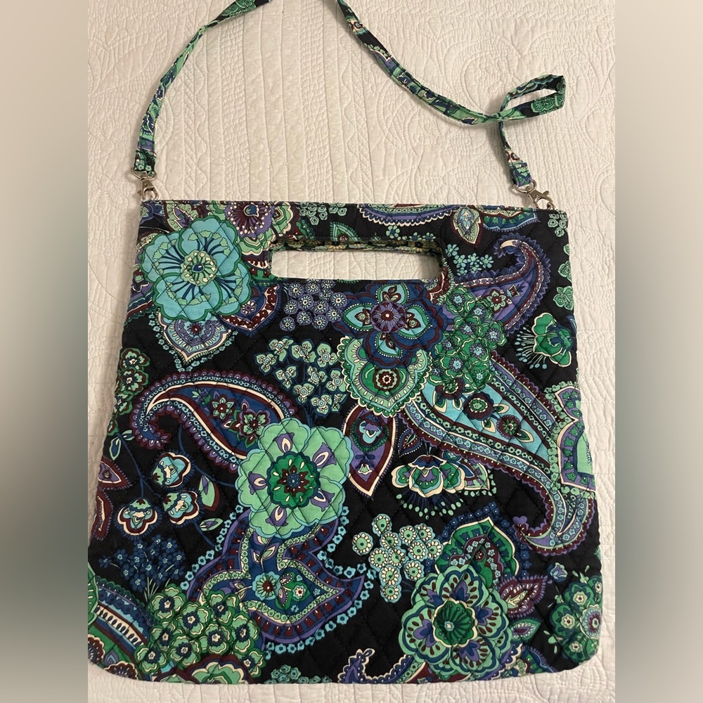 Vera Bradley Tote/Handbag 2009 Holiday Blue Rhapsody - Picture 2 of 8